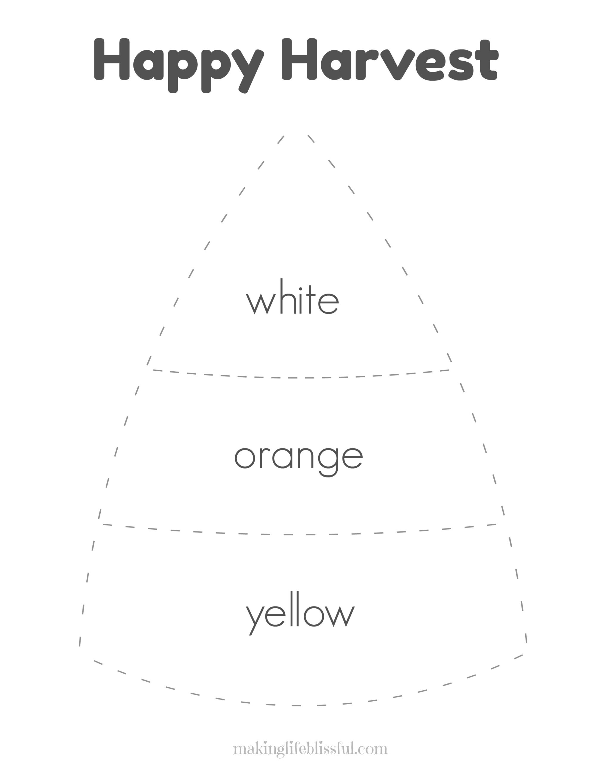 Candy Corn Printable Template