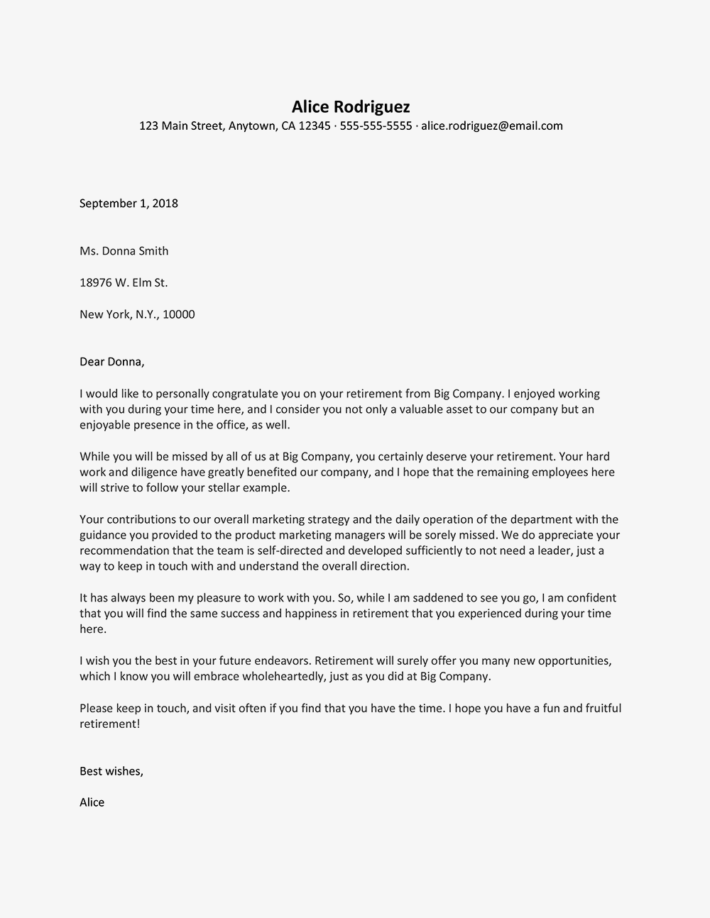 Congratulate A Retiring Coworker With Sample Letters