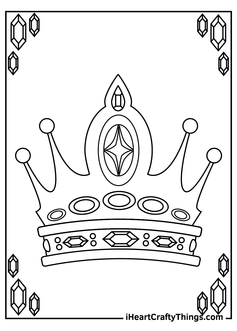 Crown Coloring Pages 100 Free Printables 