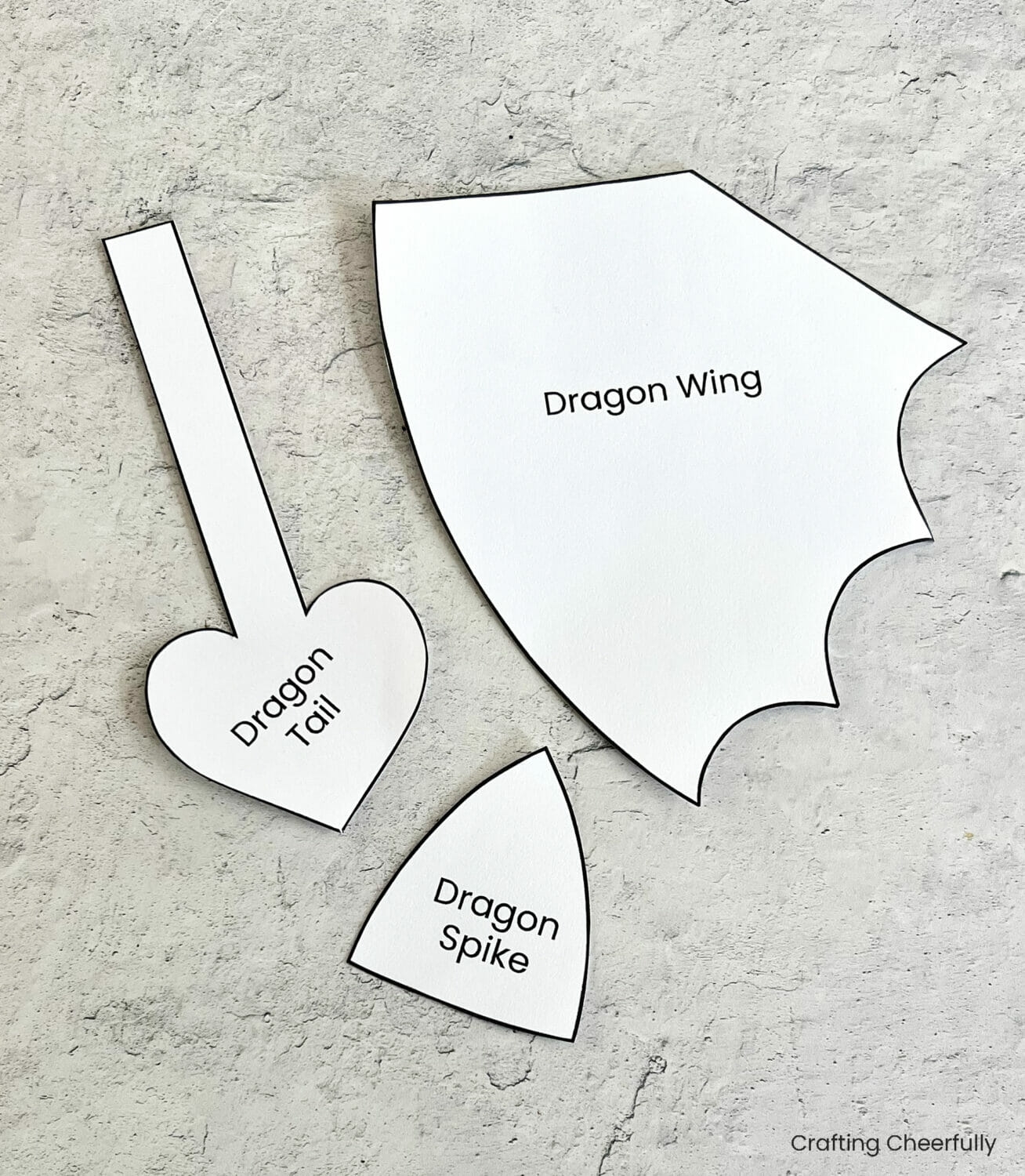 Printable Dragon Wing Template