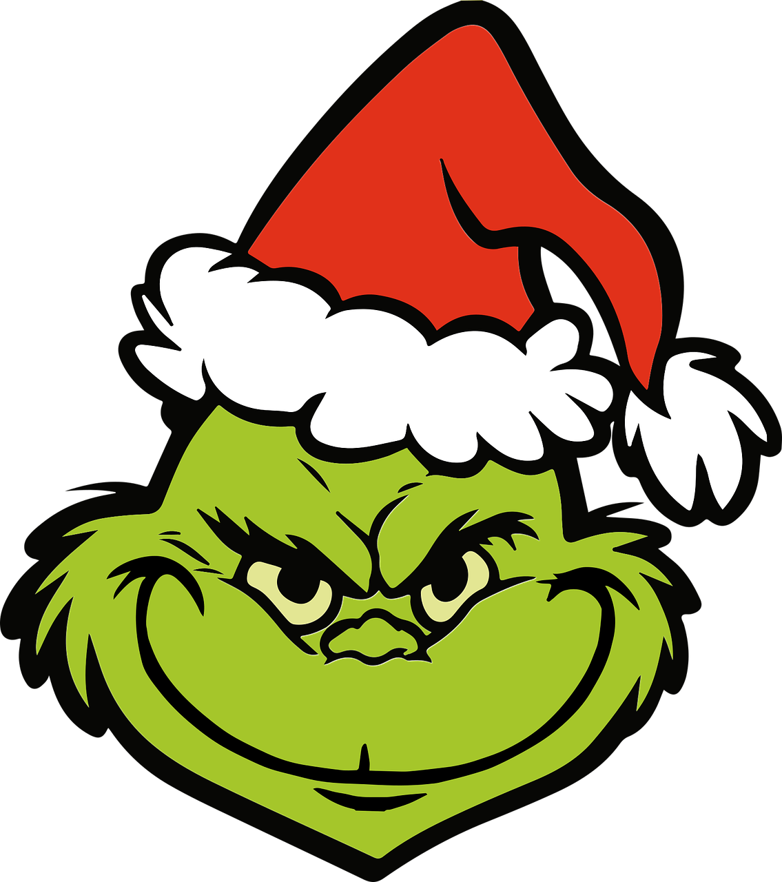 Grinch Face Printable Template