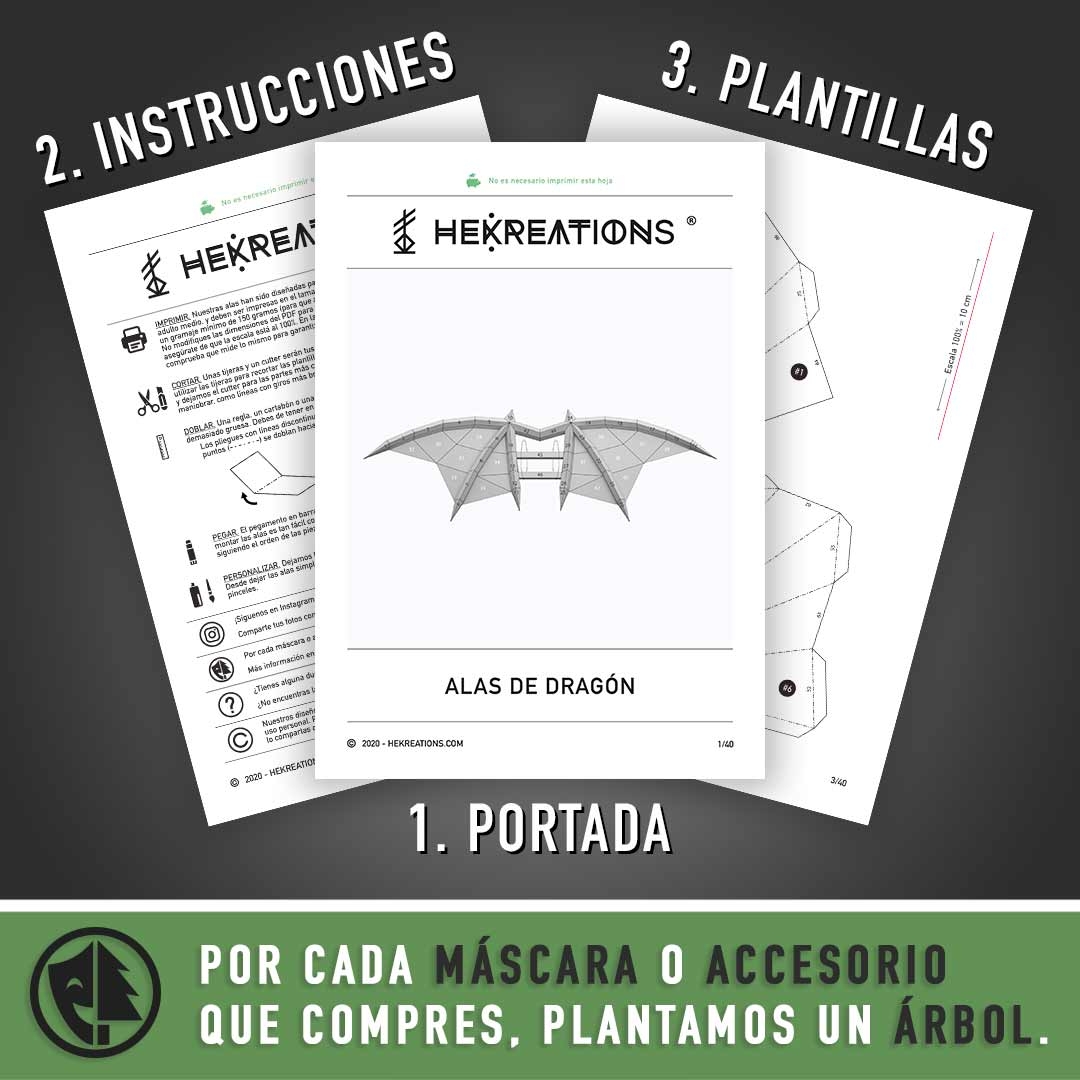 Printable Dragon Wing Template