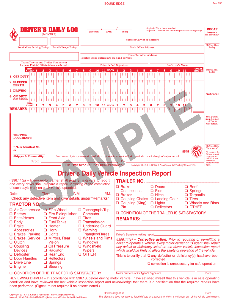 Driver Daily Log Sheet Pdf Fill Out Sign Online DocHub
