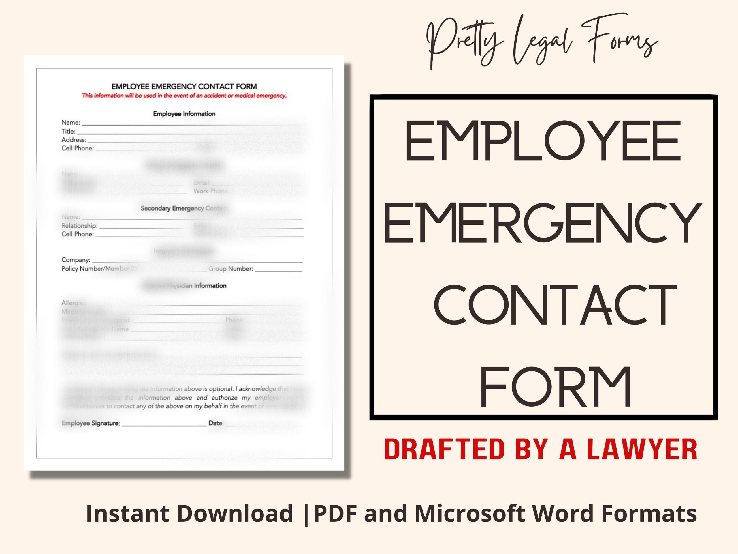 Emergency Contact Information For Employees