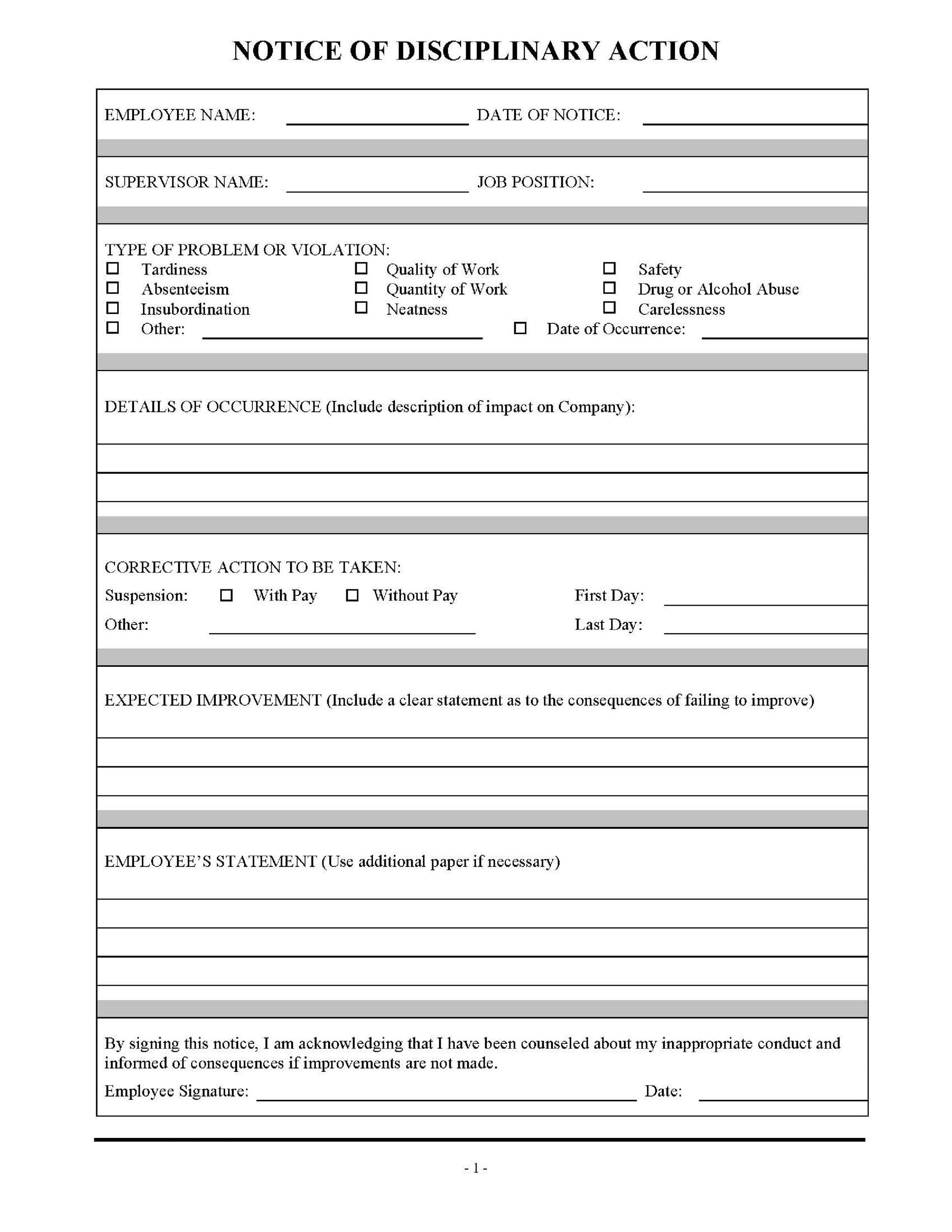 Everything You Need To Know About Employee Write Up Forms