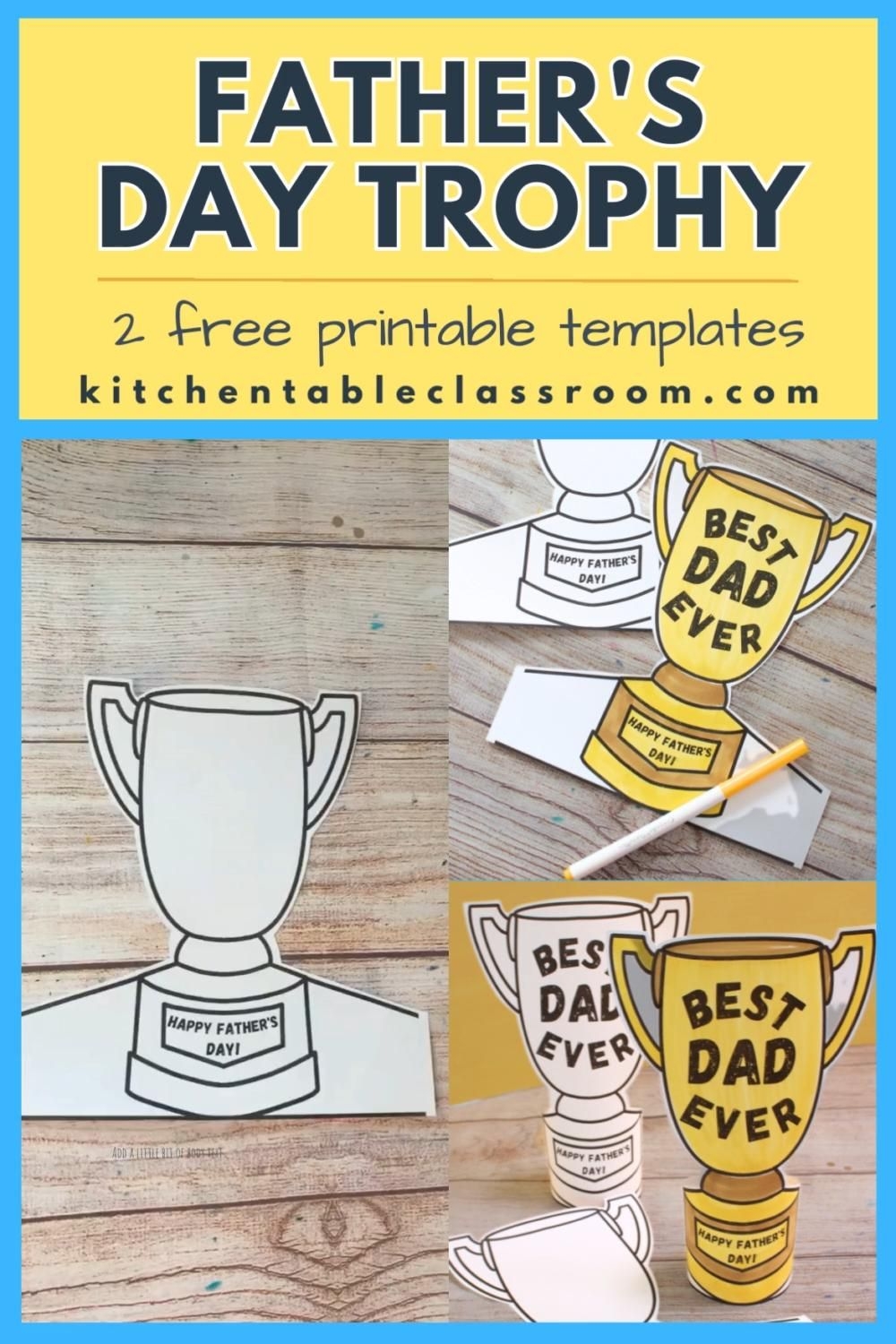 Printable Trophy Card Template