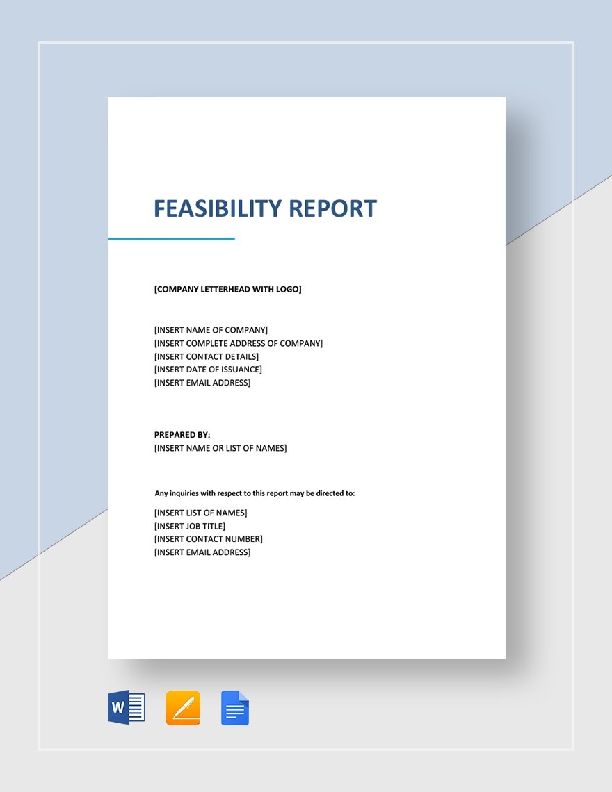 Feasibility Report Example For Students
