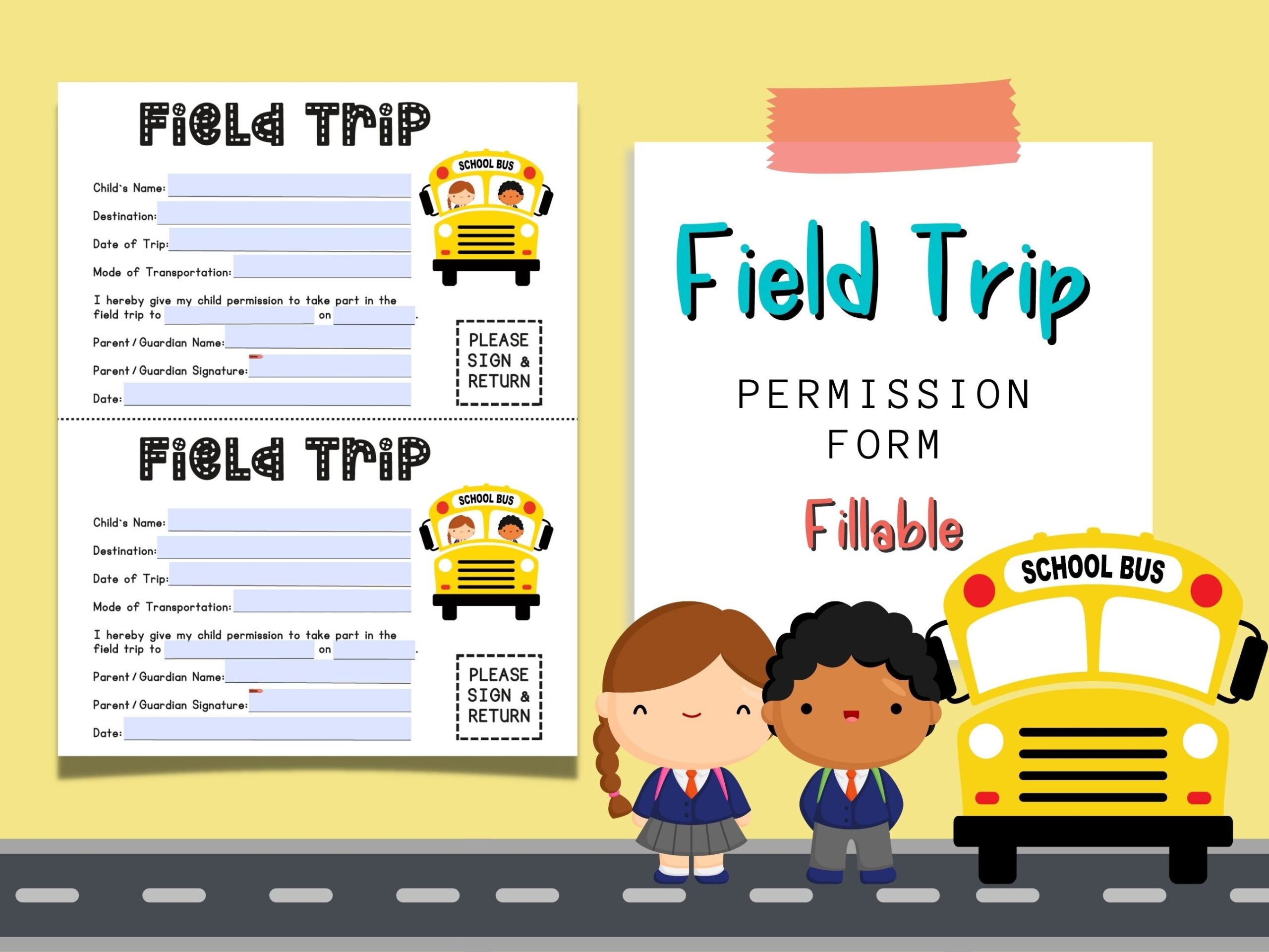 Permission Form For Field Trip