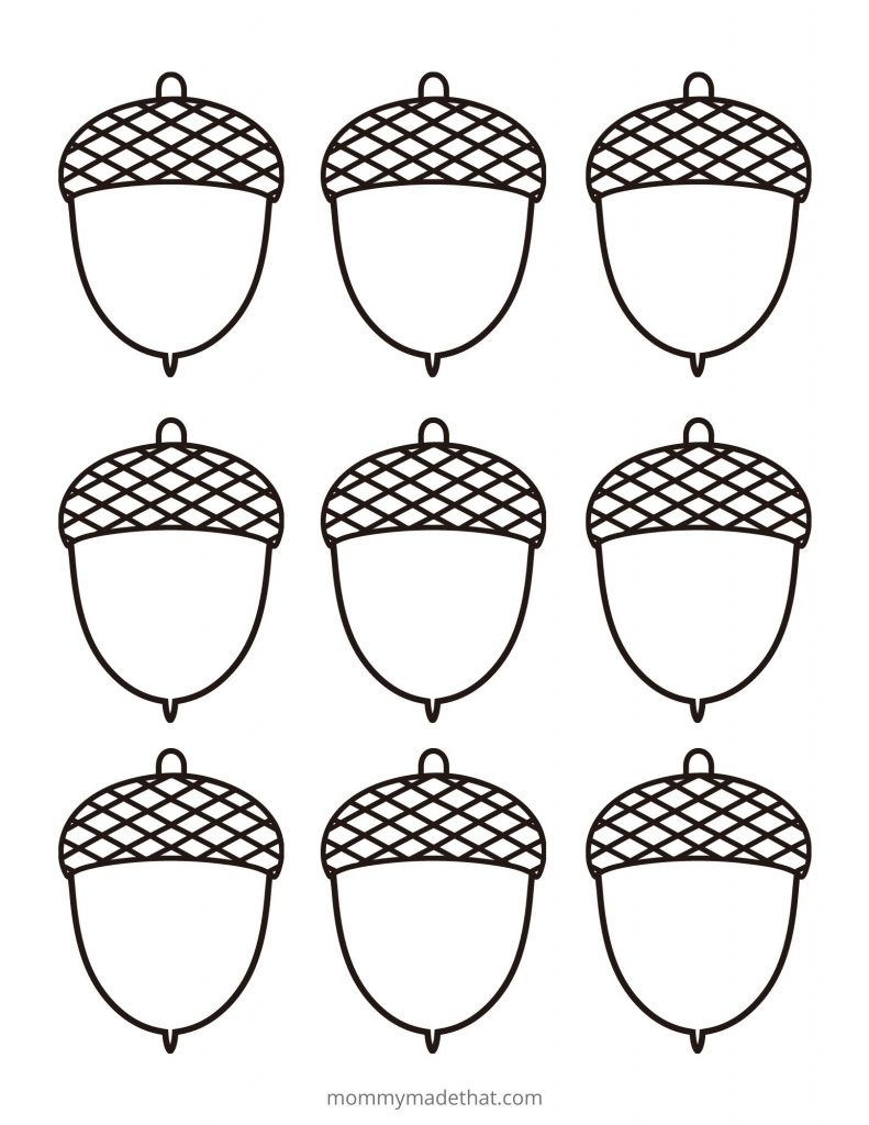 Free Acorn Template Printables Preschool Crafts Fall Templates Printable Free Fall Crafts