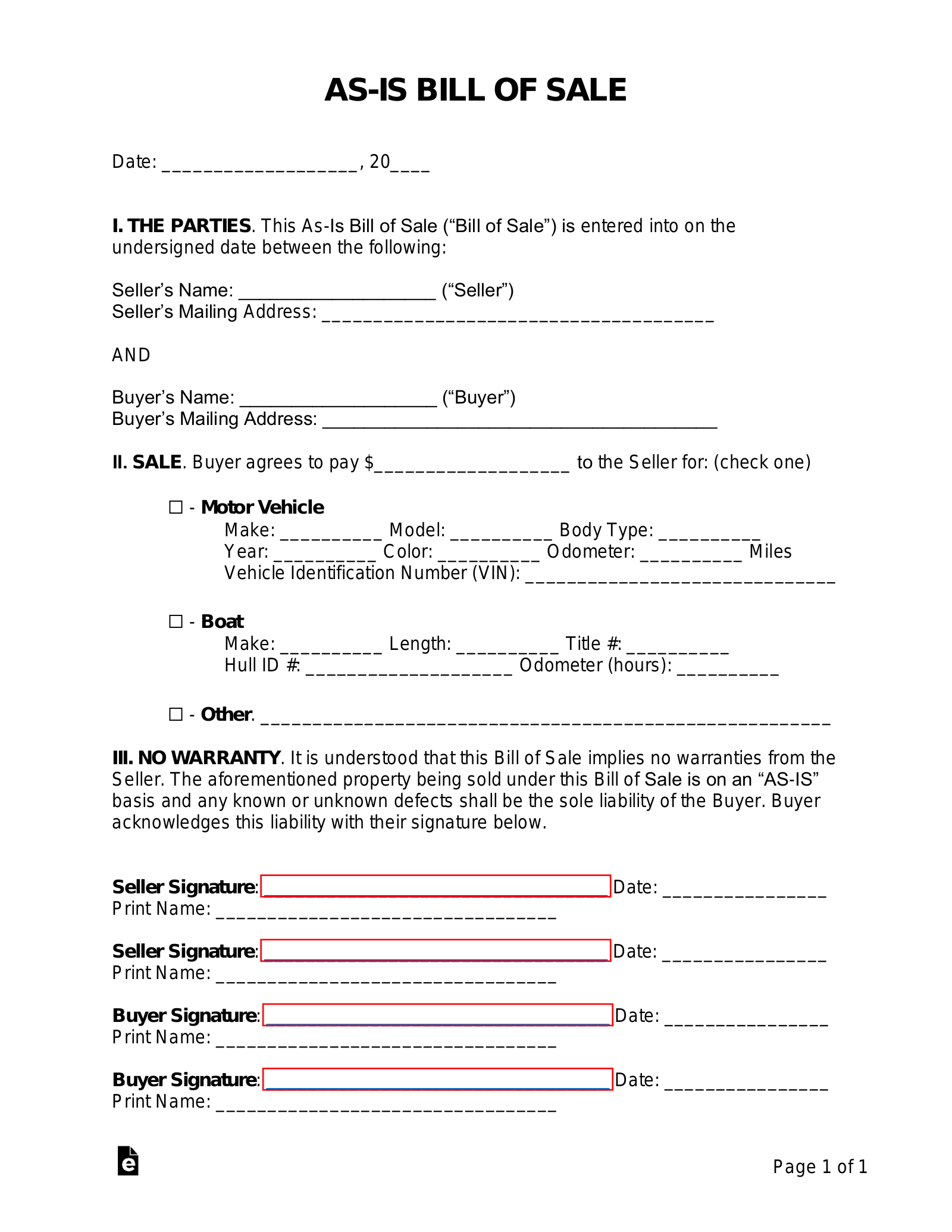 Used Car Purchase Agreement Pdf