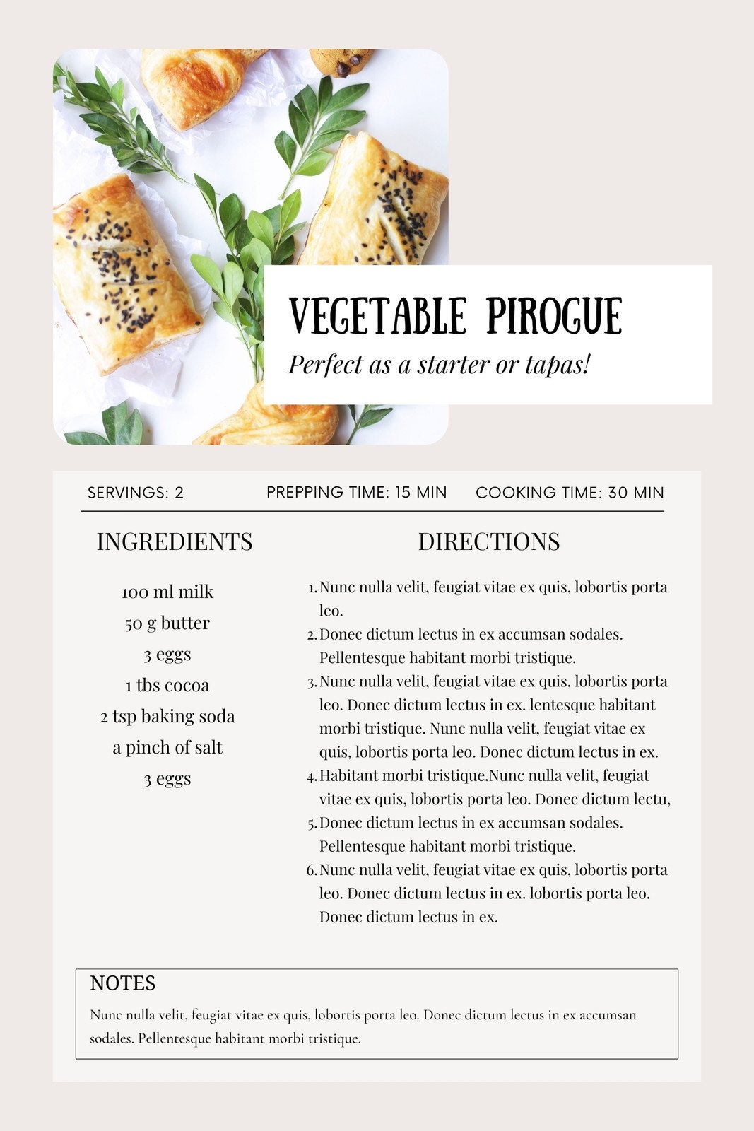 Recipe Book Template Word Free