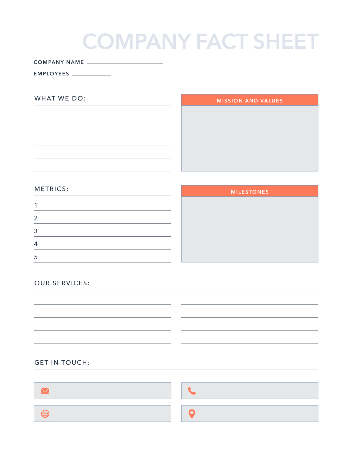 Free Fact Sheet Template For Word PDF HubSpot