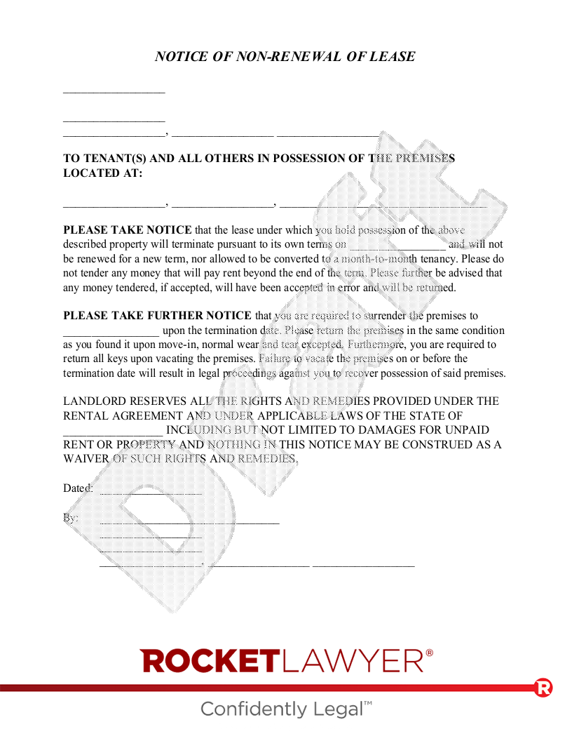 Free Lease Termination Letter Rocket Lawyer