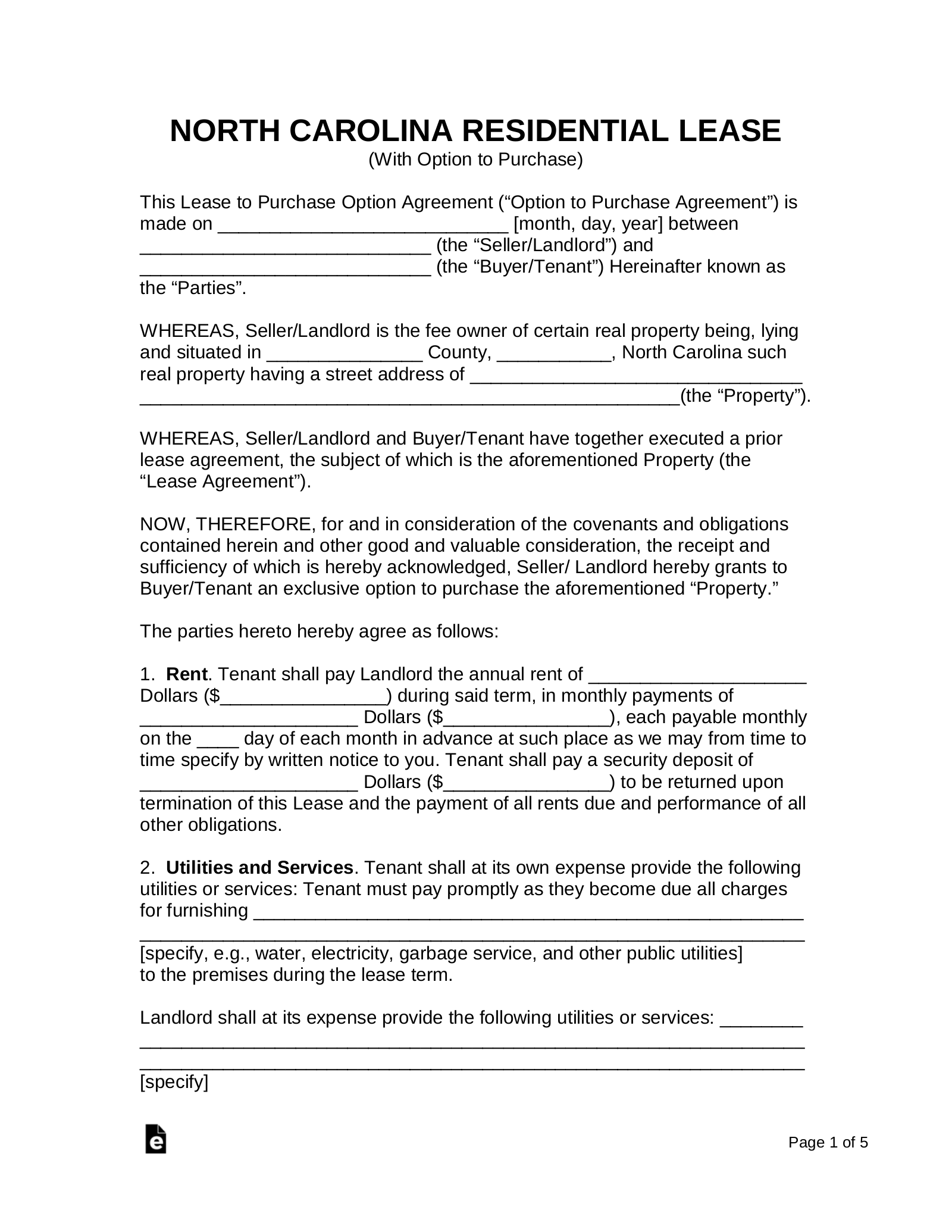 Lease To Own Contract Pdf