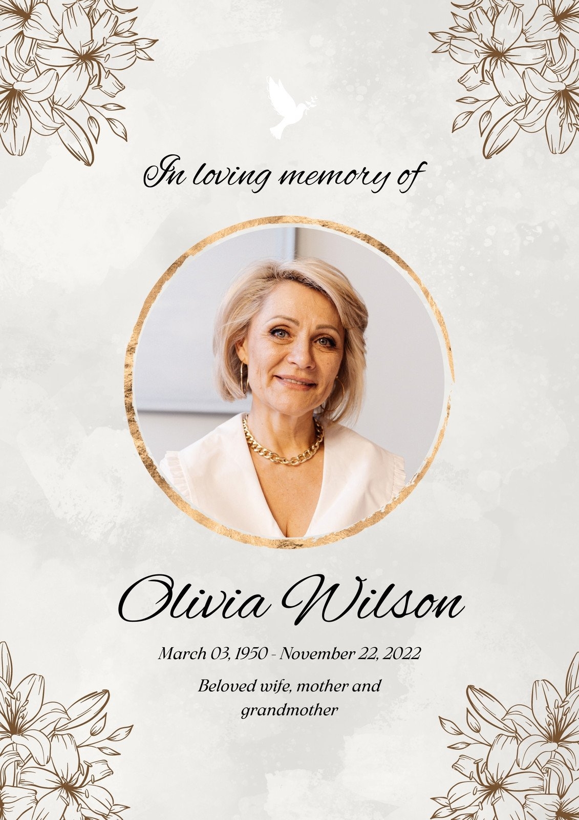 Funeral Program Template In Microsoft Word