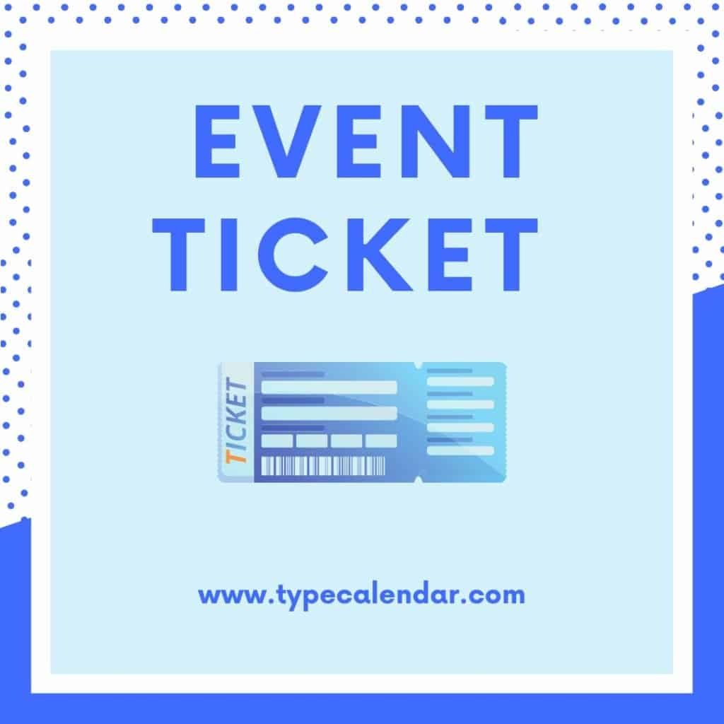 Ticket Format For Word Free
