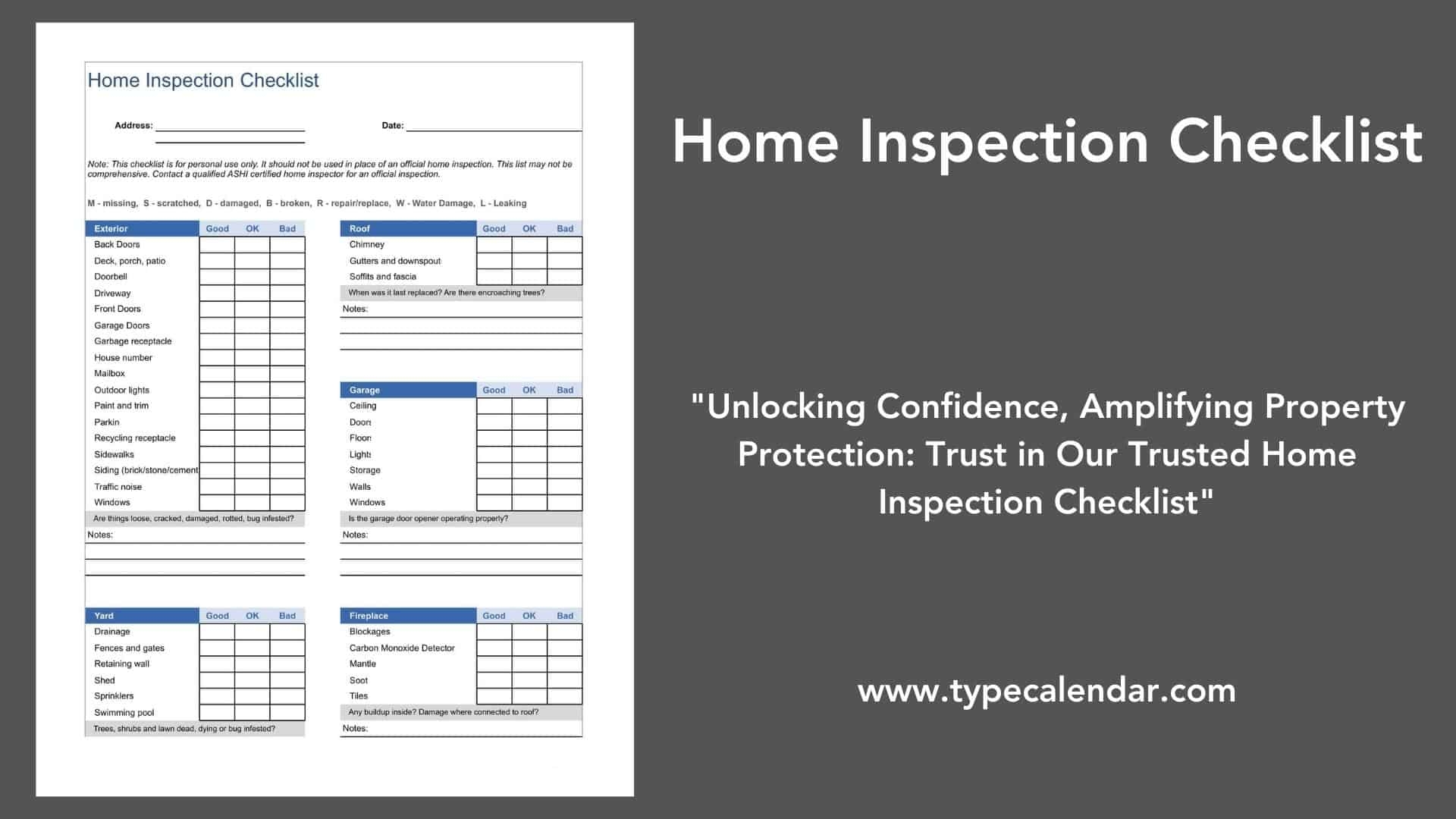 Home Inspection Checklist For Buyers Pdf