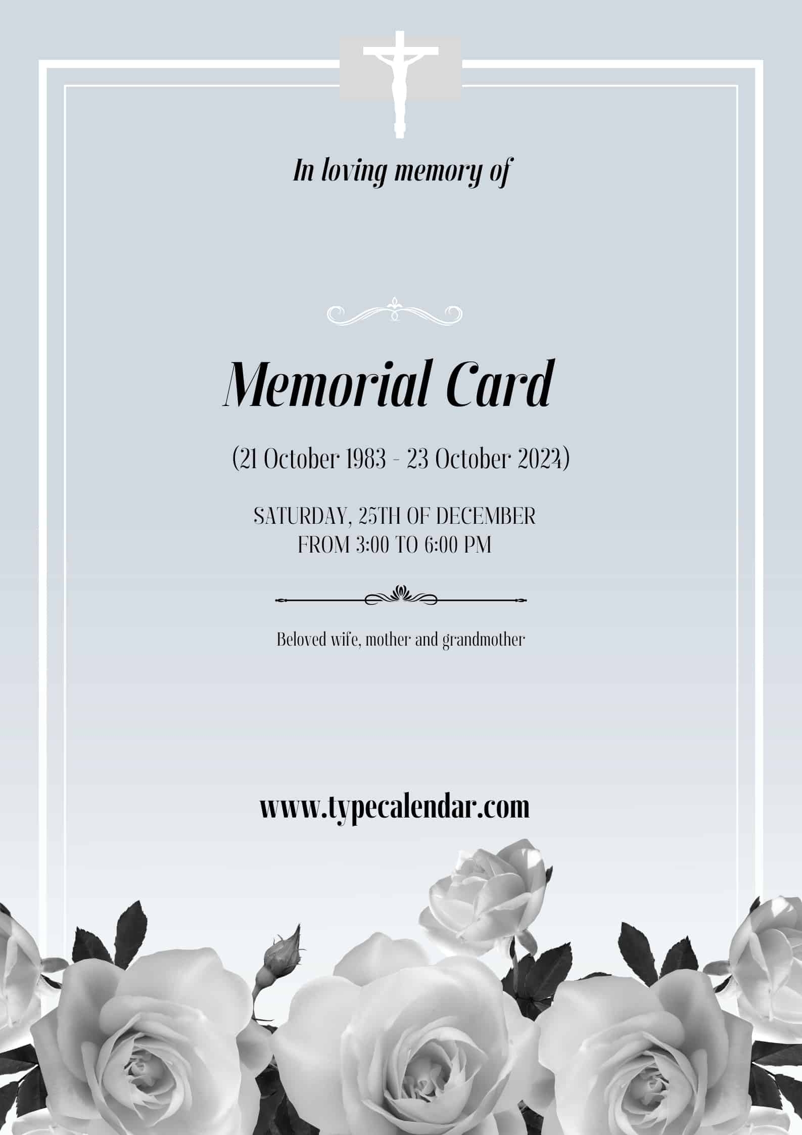 Make Your Own Memorial Cards Free