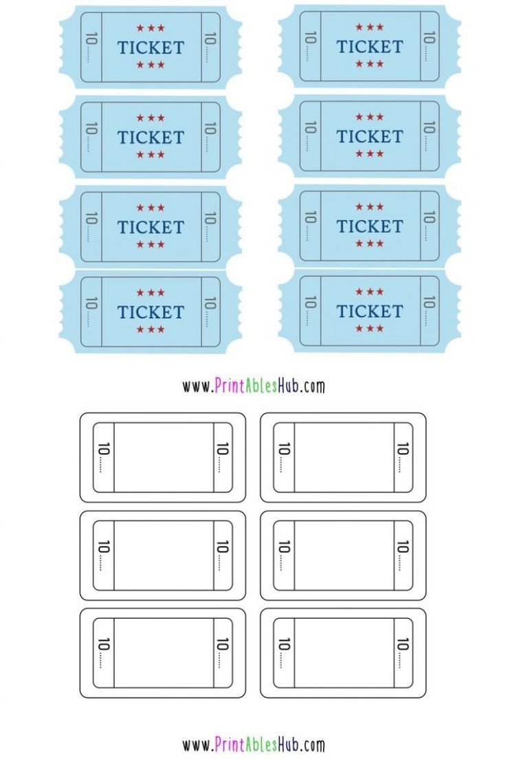 Free Printable Raffle Tickets With Numbers