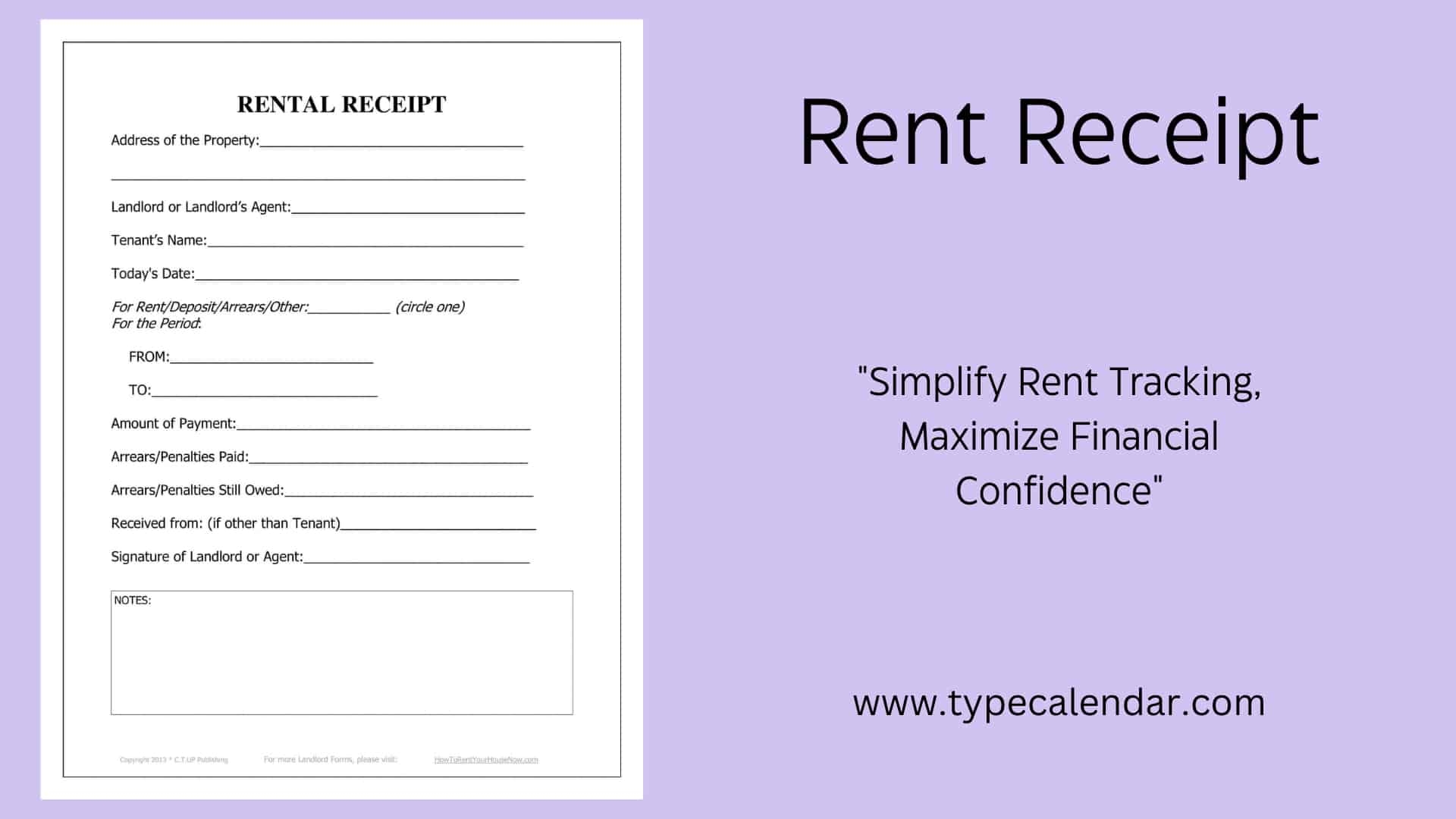 Rent Receipt Format Pdf Download