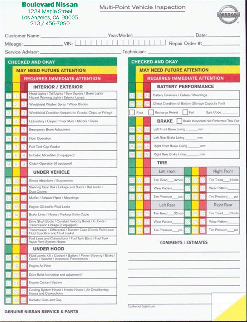 Free Printable Vehicle Inspection Form FREE DOWNLOAD Vehicle Inspection Inspection Checklist Checklist Template