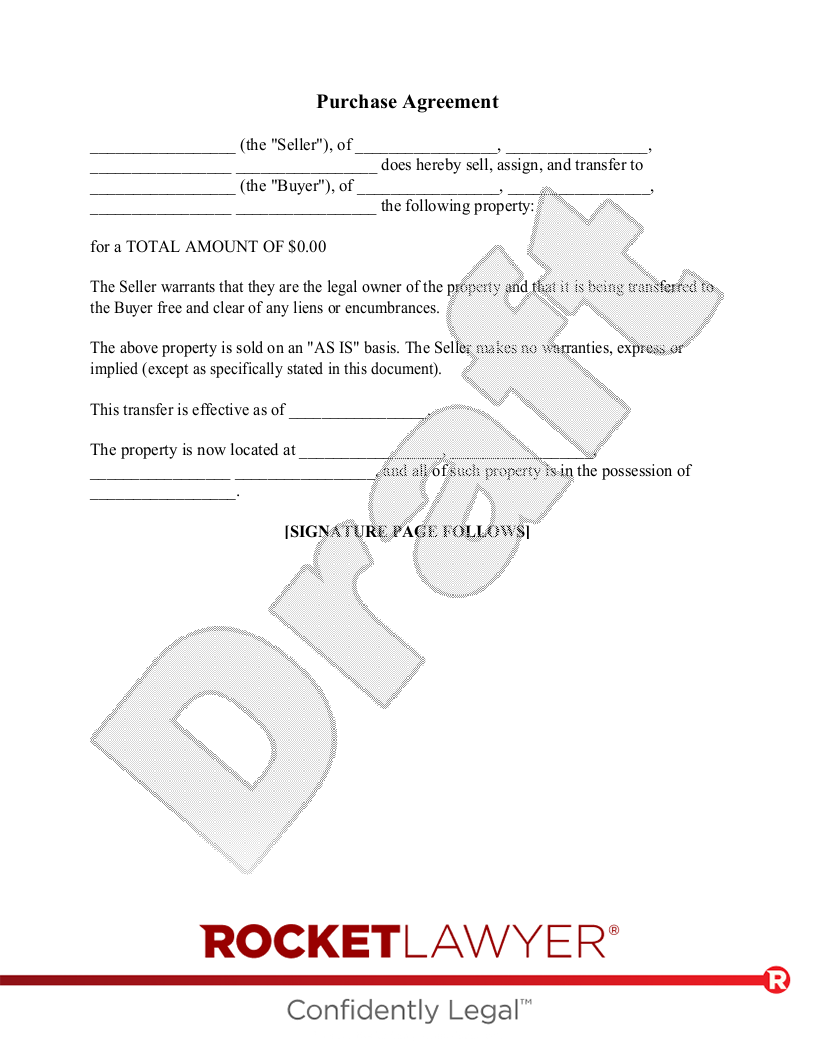 Free Buy Sell Agreement Template