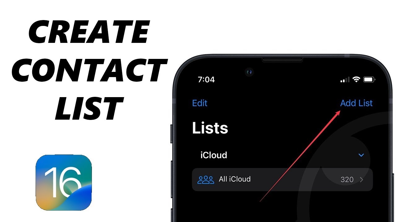 How To Create Contact List On IPhone iOS 16 YouTube