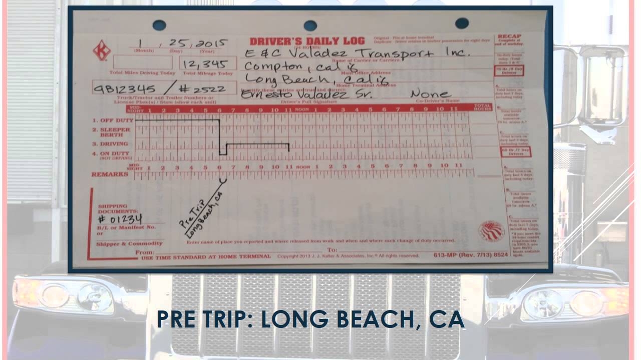 How To Fill Out A Daily Log Sheet YouTube
