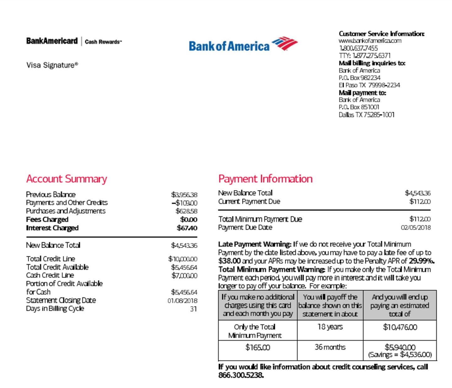 Bank Of America Statement Generator