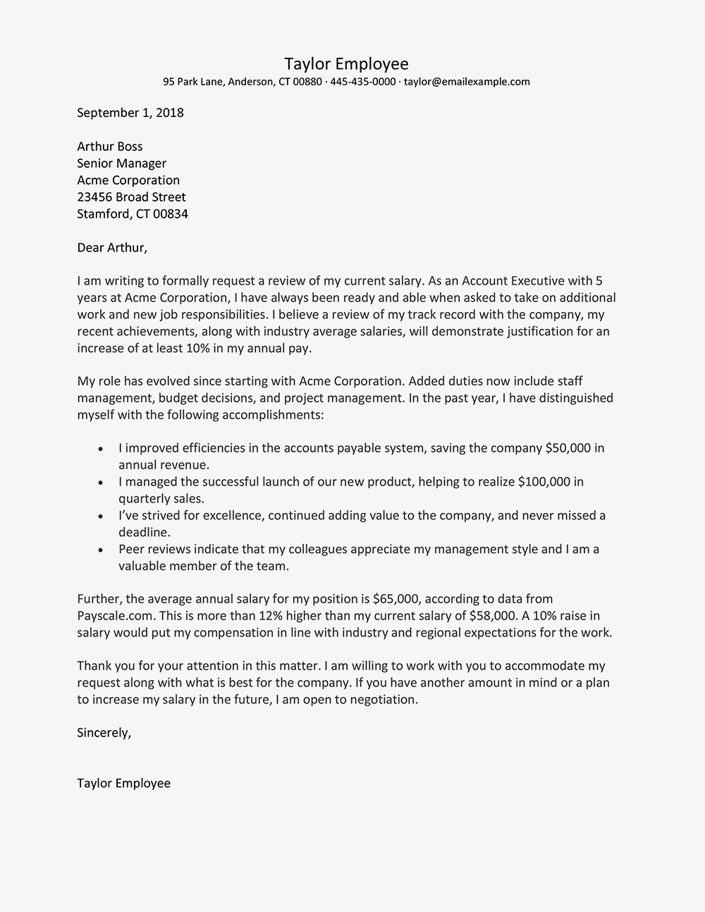 How To Write A Salary Increase Letter With Samples