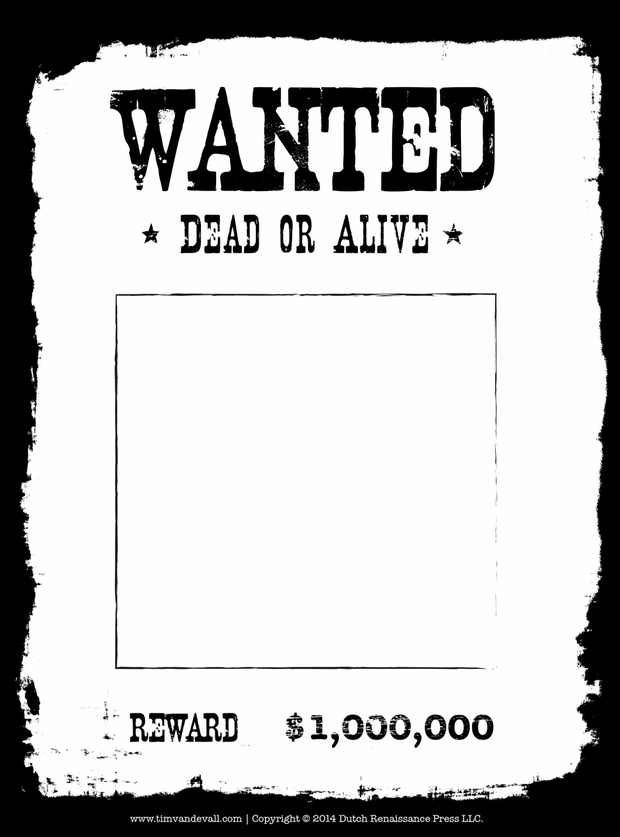 Http timvandevall blank wanted poster template Poster Template Poster Template Free Wanted Template