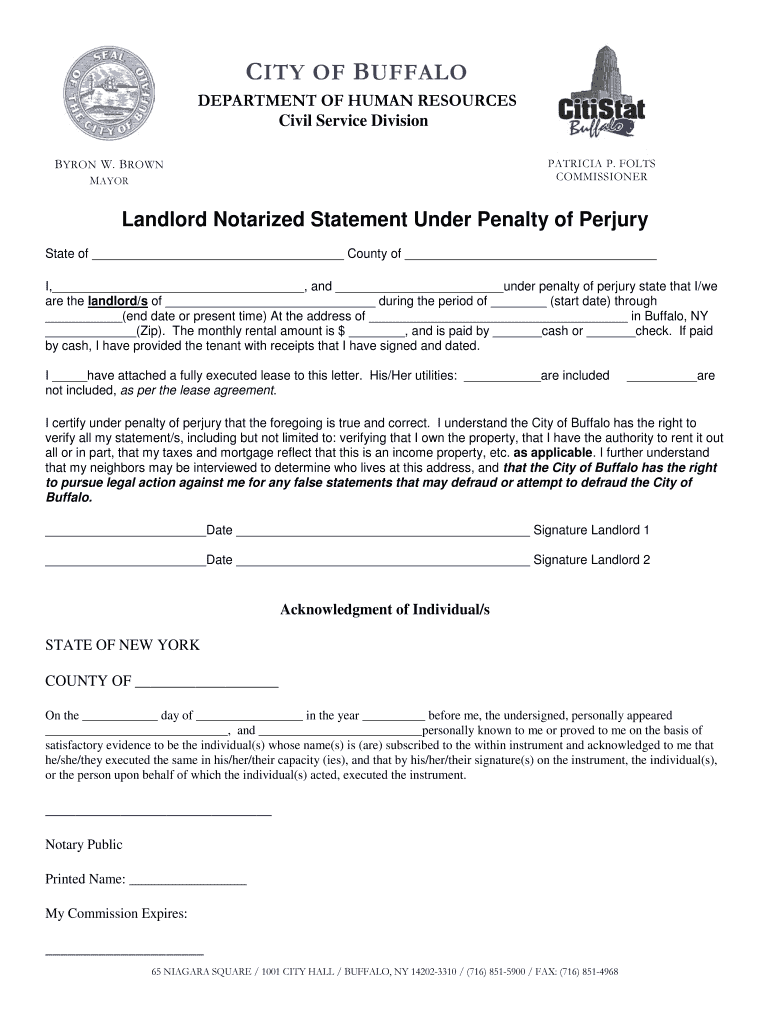 What Is A Landlord Statement