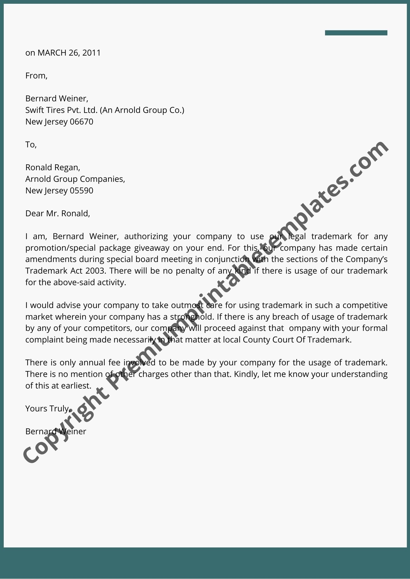 How To Format A Legal Letter