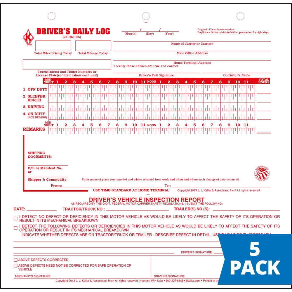 Driver Daily Log Sheet Pdf
