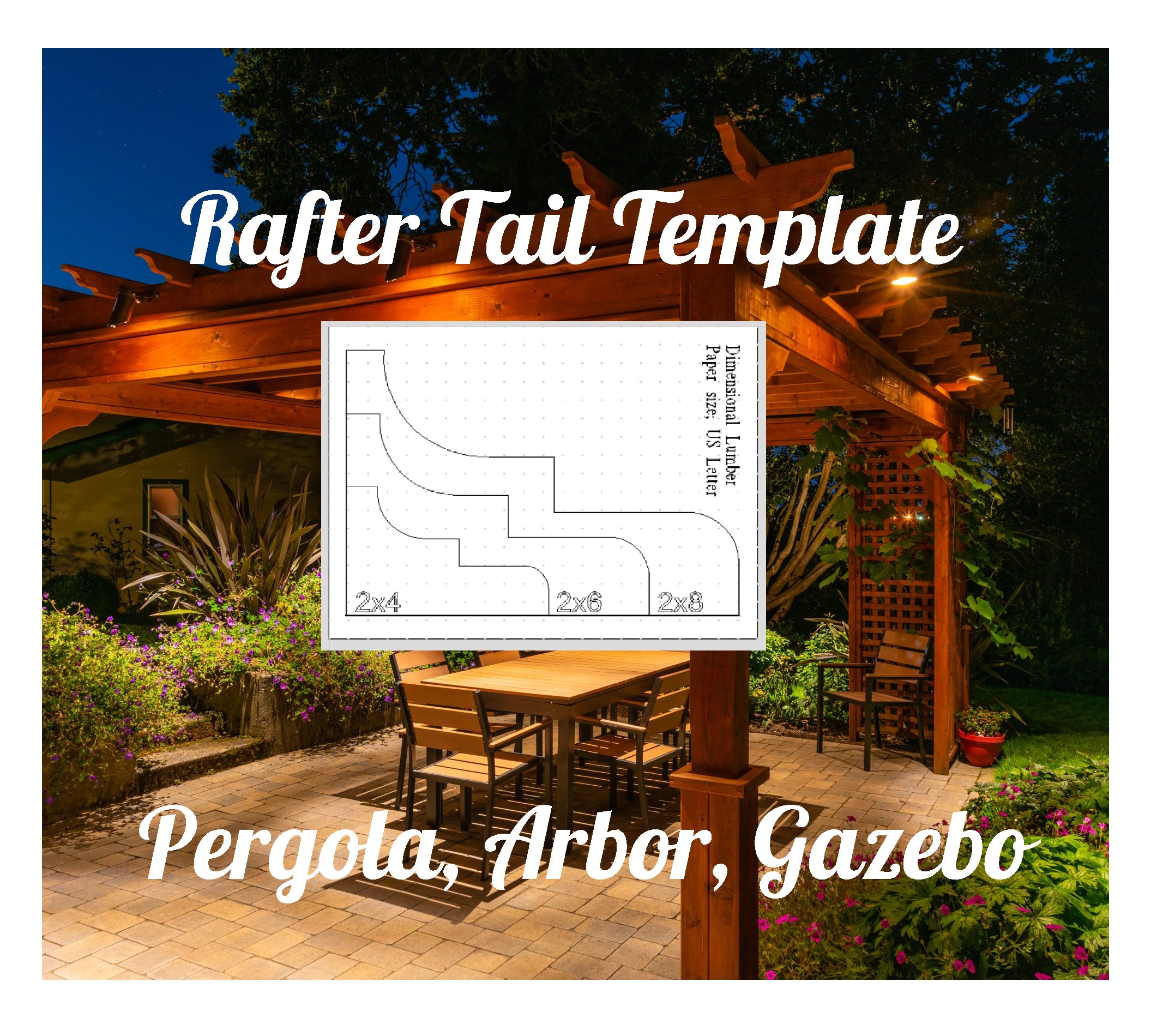 Printable Pergola End Templates