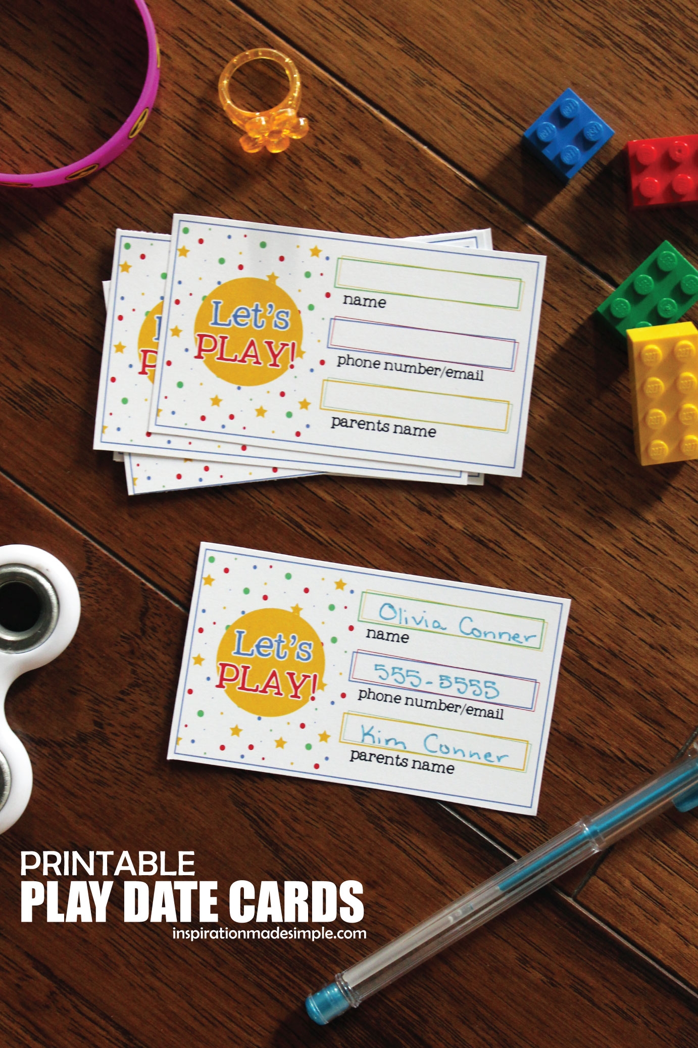 Printable Playdate Invitation Template