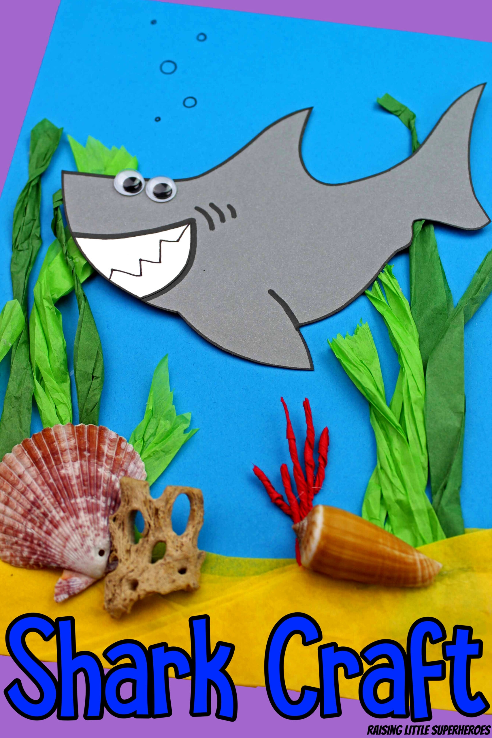 Printable Shark Craft Template