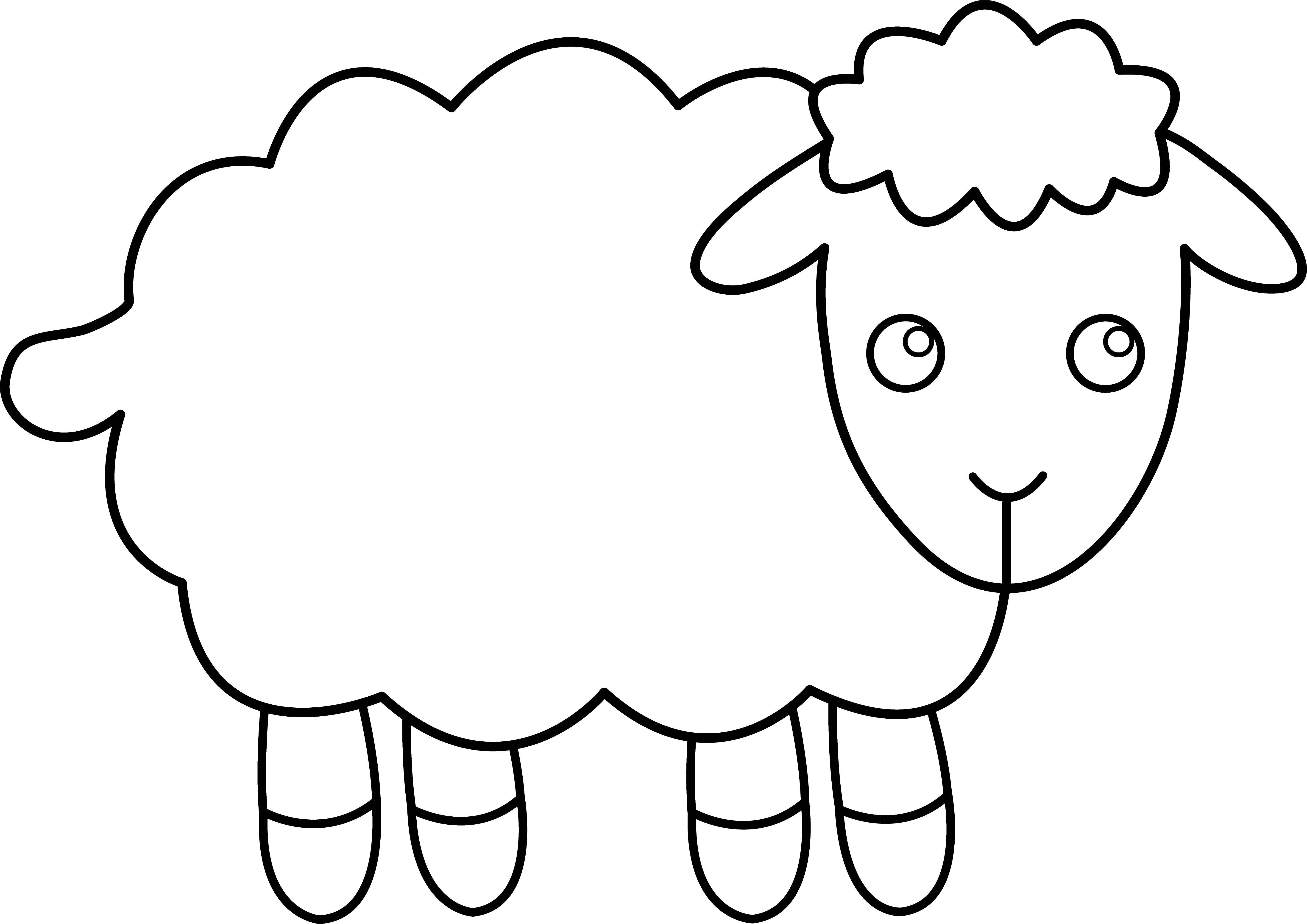 Sheep Clipart Clipart Panda Free Clipart Images Sheep Template Sheep Outline Free Clip Art