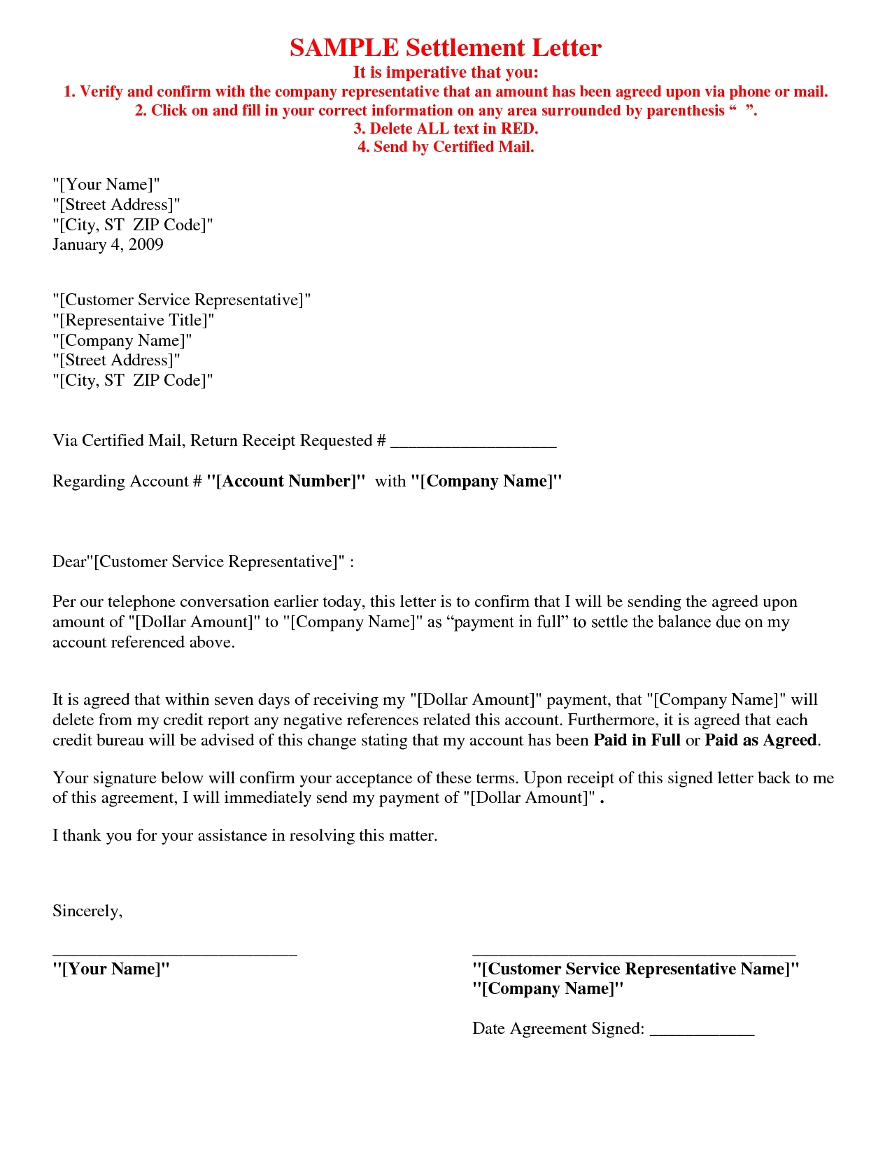 How Do I Write A Simple Agreement Letter