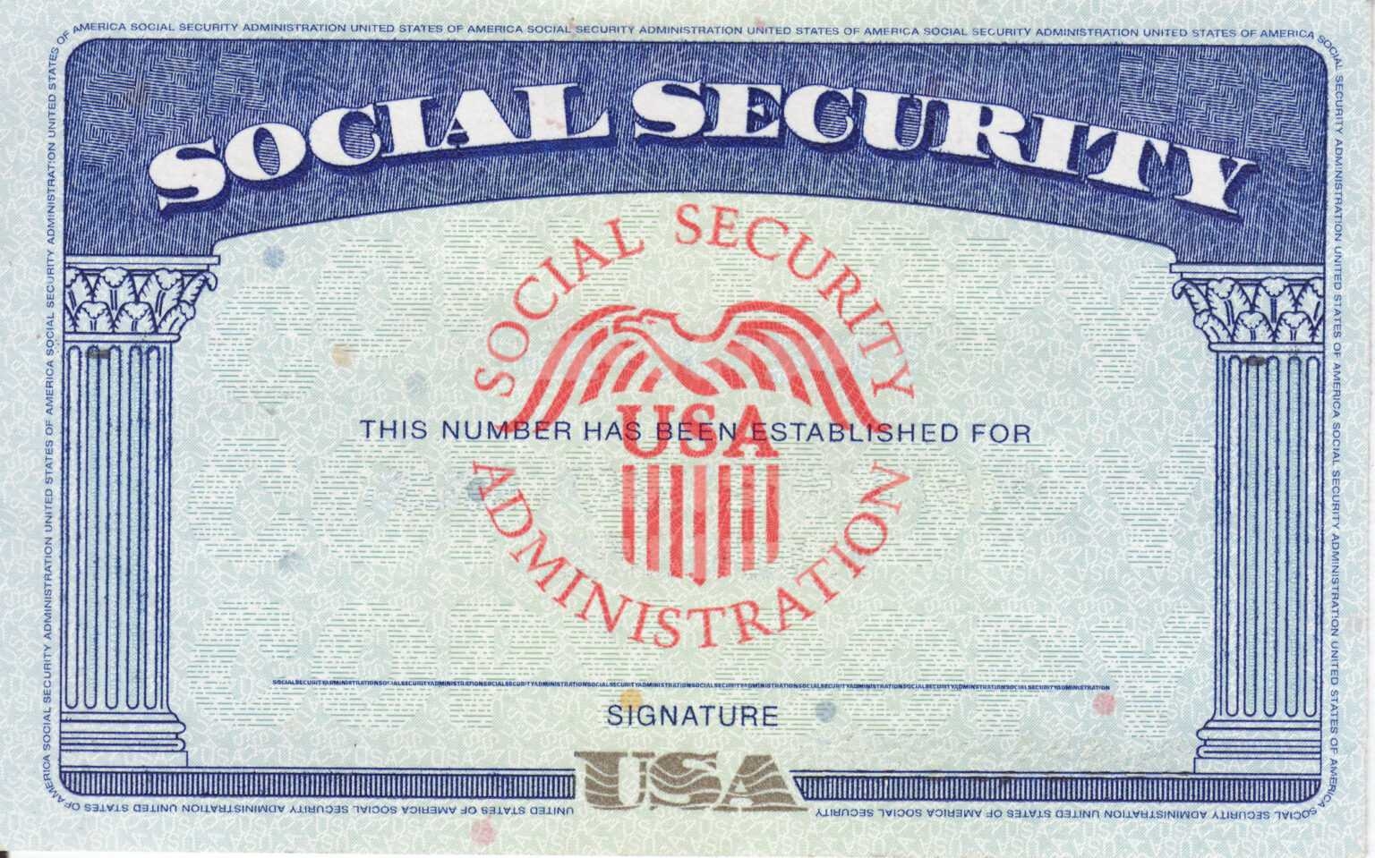 Social Security Card Template Generator