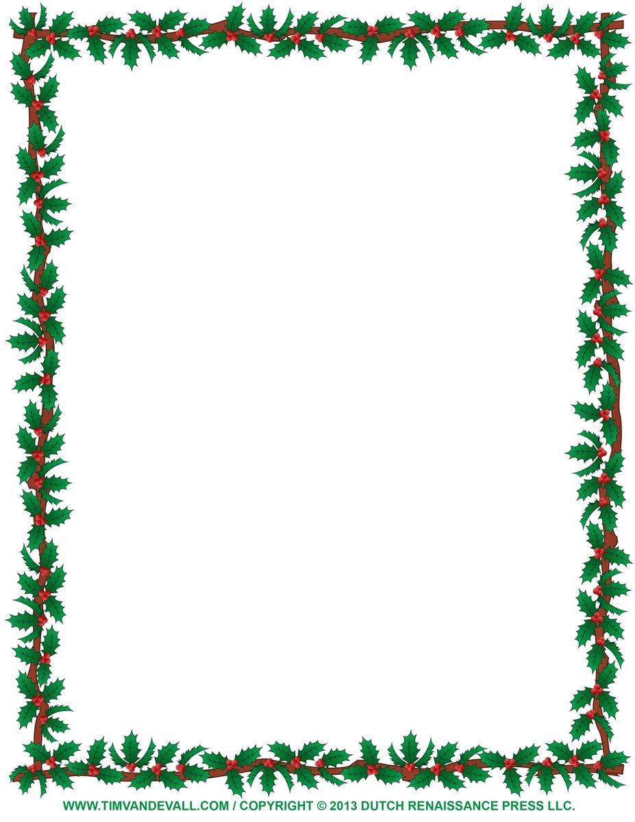 Holiday Borders For Word Documents