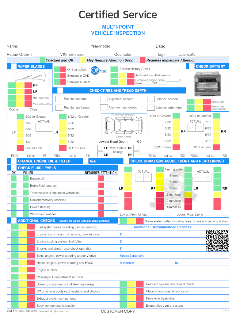 Vehicle Inspection Form Pdf Fill Online Printable Fillable Blank PdfFiller