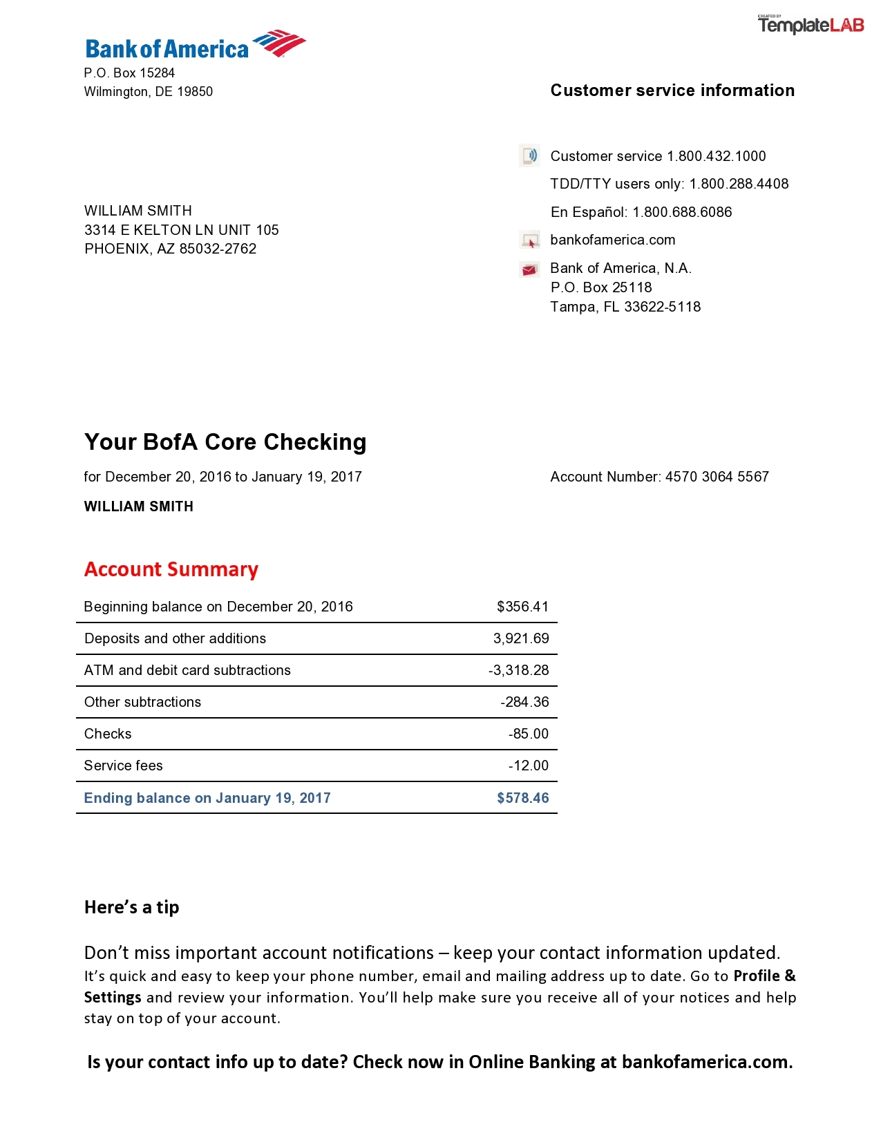 How To Create A Bank Statement